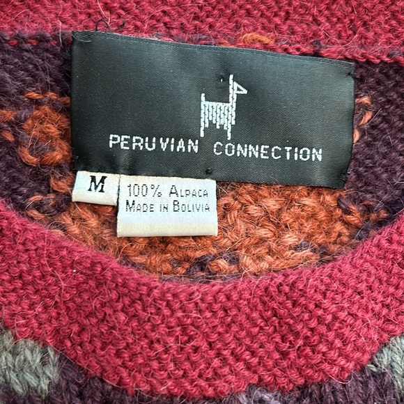 Peruvian connection, medium floral sweater - Picture 2 of 4
